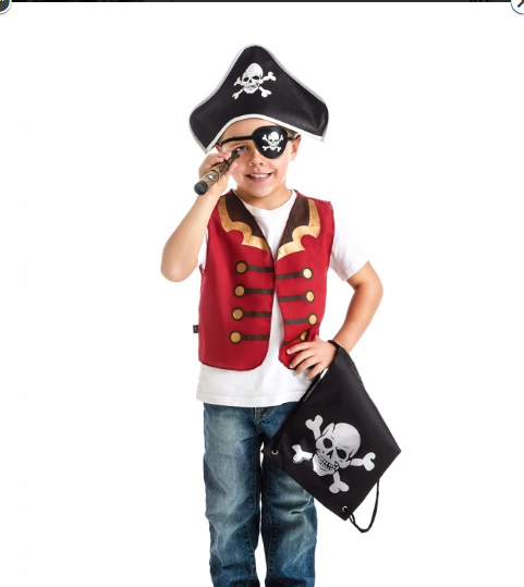 Asistencia Autorizar después del colegio Set Disfraz de Pirata